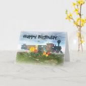 Happy Birthday-kaart Kaart (Gele Bloem)