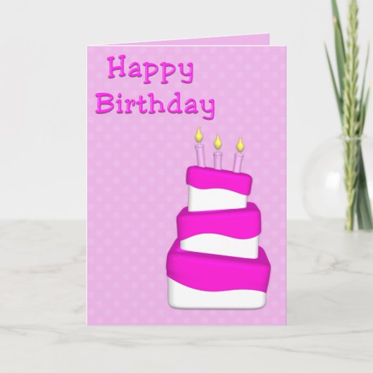 Happy Birthday-kaart Kaart (Voorkant)