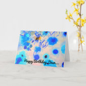 Happy Birthday-kaart Kaart (Gele Bloem)