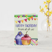 Happy Birthday-kaart Kaart (Gele Bloem)