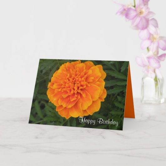 Happy Birthday-kaart Kaart (Orchidee)