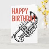 Happy Birthday-kaart Kaart (Gele Bloem)