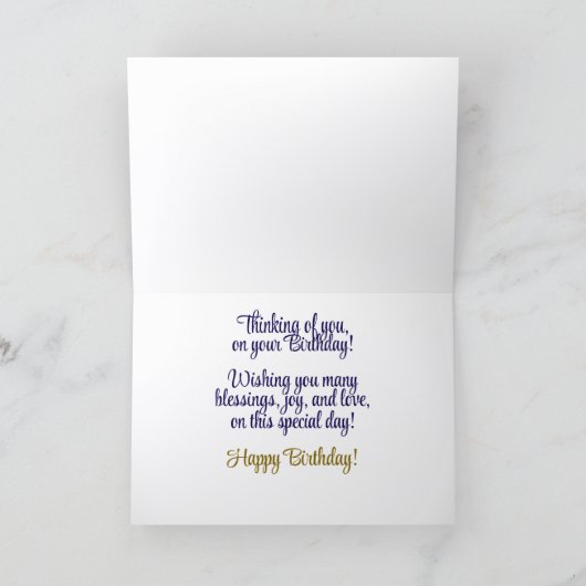 Happy Birthday-kaart Kaart (Binnen)