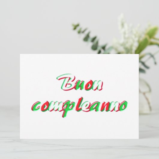 Happy Birthday-kaart Kaart (Staand voorkant)