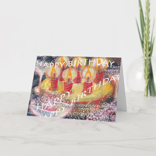 Happy Birthday-kaart Kaart (Voorkant)