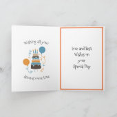 Happy Birthday-kaart Kaart (Binnen)