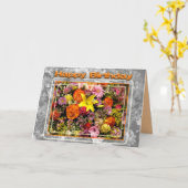 Happy Birthday-kaart Kaart (Gele Bloem)