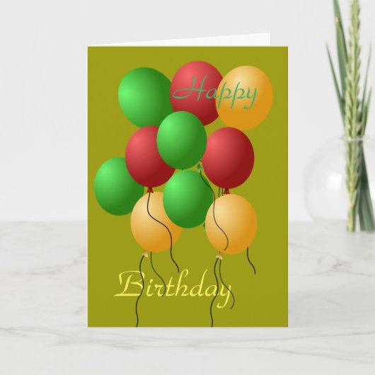 Happy Birthday-kaart Kaart (Voorkant)