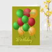 Happy Birthday-kaart Kaart (Gele Bloem)