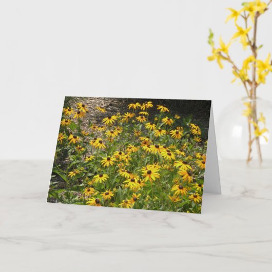 Happy Birthday-kaart Kaart (Gele Bloem)