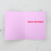 Happy Birthday-kaart Kaart (Binnen)