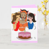 Happy Birthday-kaart Kaart (Gele Bloem)