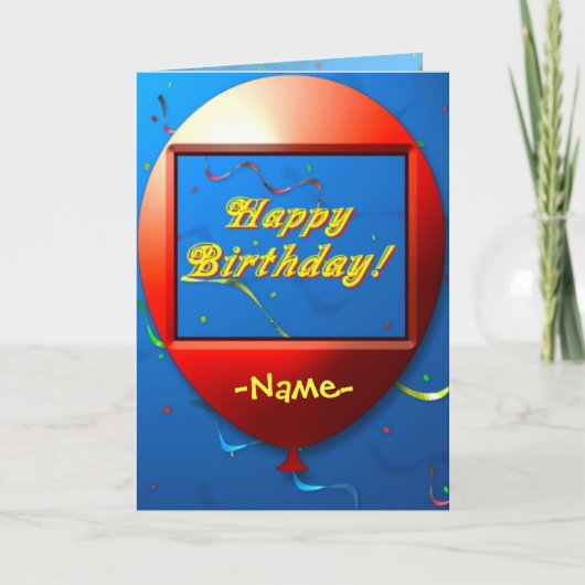 Happy Birthday-kaart Kaart (Voorkant)