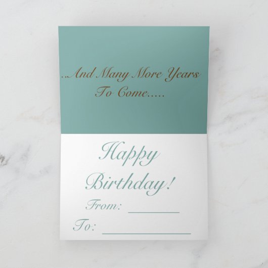 Happy Birthday-kaart Kaart (Binnen)