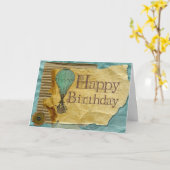 Happy Birthday-kaart Kaart (Gele Bloem)