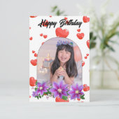 Happy Birthday-kaart Kaart (Staand voorkant)