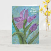 Happy Birthday-kaart Kaart (Gele Bloem)