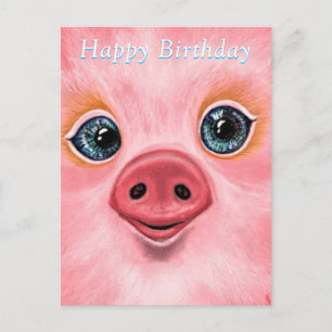 Happy Birthday Kaart - Little Baby Piglet