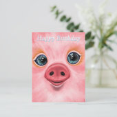 Happy Birthday Kaart - Little Baby Piglet (Staand voorkant)