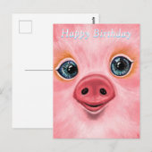 Happy Birthday Kaart - Little Baby Piglet (Voorkant / Achterkant)