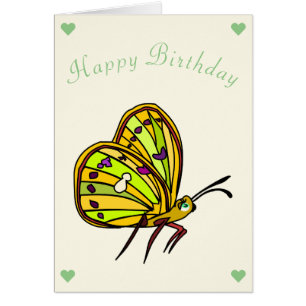 Happy Birthday Kaart Little Butterfly