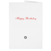 Happy Birthday Kaart Little Tulip Girl (Achterkant)