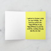 Happy Birthday Kaart met Gorilla song (Binnen)