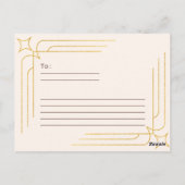 Happy Birthday Kaart met goudballonnen (Achterkant)