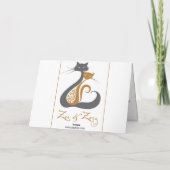 Happy Birthday-kaart met kat Kaart (Achterkant)