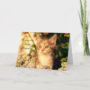 Happy Birthday Kaart met kitten