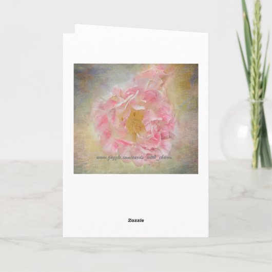 Happy Birthday Kaart met mooie bloemen (P) (Achterkant)