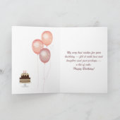 Happy Birthday Kaart met mooie bloemen (P) (Binnen)