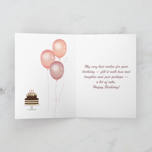 Happy Birthday Kaart met mooie bloemen (P) (Binnen)