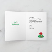 Happy Birthday Kaart met schildpad (Binnen)