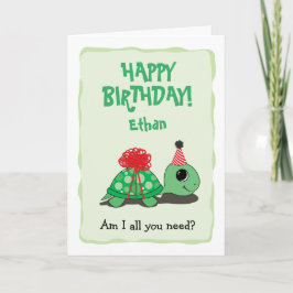 Happy Birthday Kaart met schildpad
