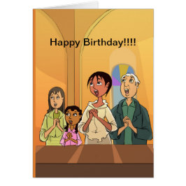 Happy Birthday-kaart met Singon-ontwerp