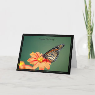 Happy Birthday Kaart Monarch Butterfly