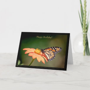 Happy Birthday Kaart Monarch Butterfly