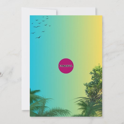 Happy Birthday Kaart (Oerwoud Theme) (Achterkant)