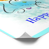 Happy Birthday-kaart Poster (Hoek)