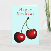 Happy Birthday Kaart Red Cherry Sweet (Voorkant)