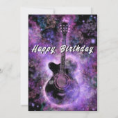 Happy Birthday-kaart Romantic Guitar Music (Achterkant)