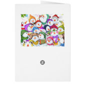 Happy Birthday Kaart Snowmans Birthday Party (Achterkant)