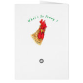 Happy Birthday Kaart Speful Curious Rooster Fun (Achterkant)