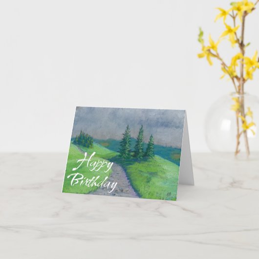 Happy Birthday Kaart Spring (Gele Bloem)