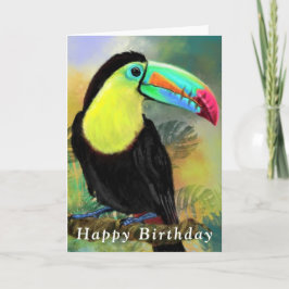 Happy Birthday Kaart Tropical Toco Toucan Bird