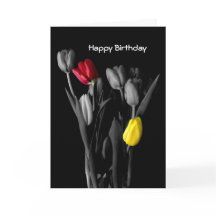 Happy Birthday Kaart-tulpen