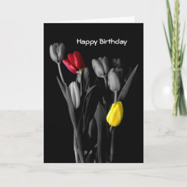 Happy Birthday Kaart-tulpen Kaart