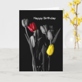Happy Birthday Kaart-tulpen Kaart (Gele Bloem)