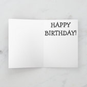 Happy Birthday Kaart: twee zwarte en witte katten Kaart (Binnen)
